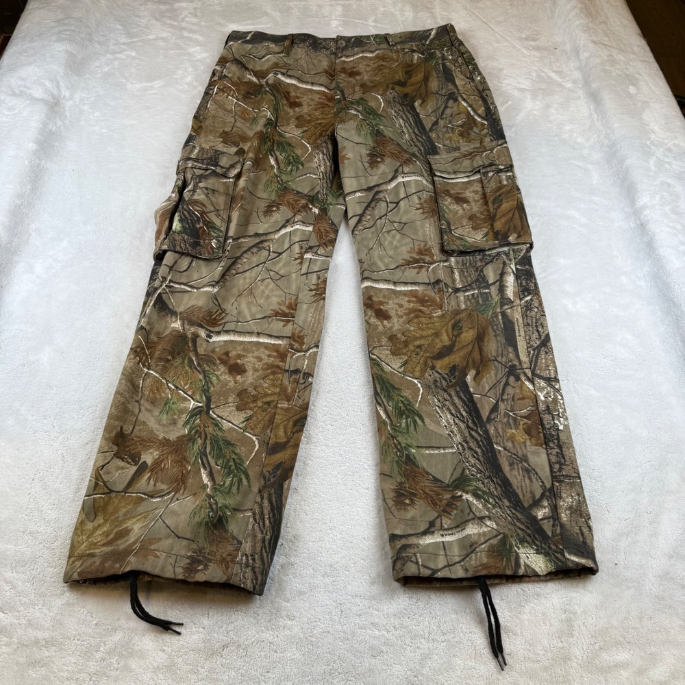 RealTree Camouflage Cargo Pants Mens‎ 36-38 L Outdoor Hunting Fishing Adventure